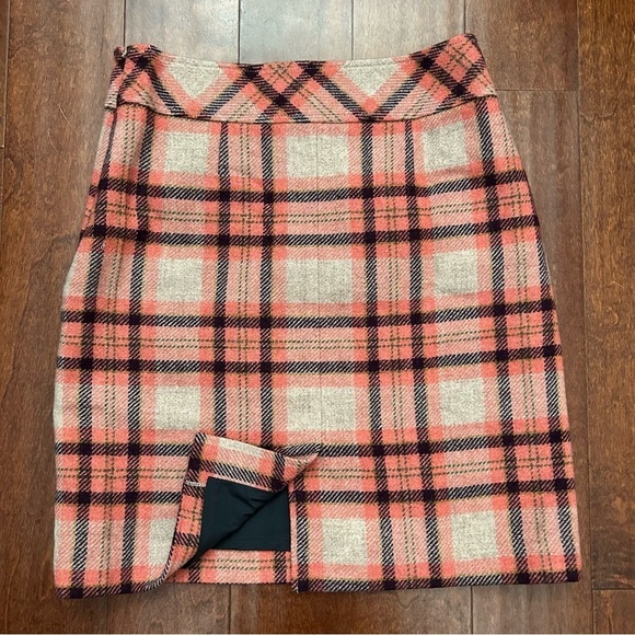 L.L. Bean Favorite Fit Clueless Plaid Skirt, Wool Blend, Light Academia Size 8 - Picture 8 of 10